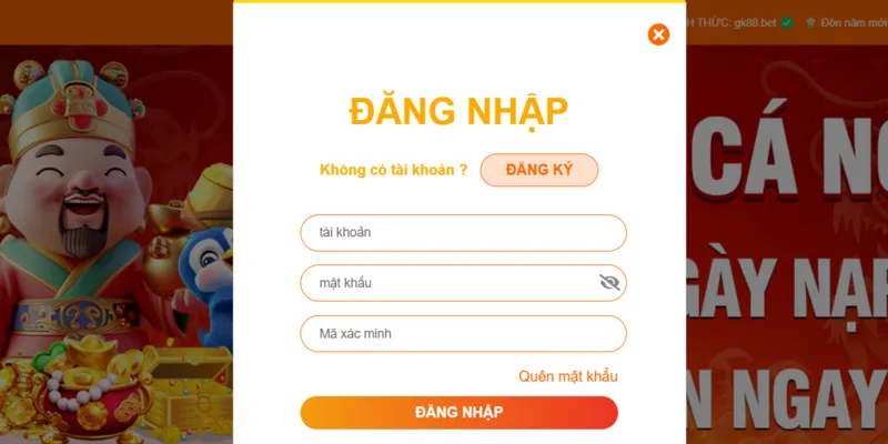 Đăng nhập trước khi rút tiền